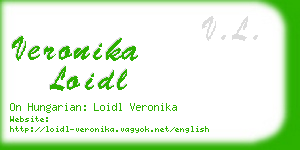 veronika loidl business card